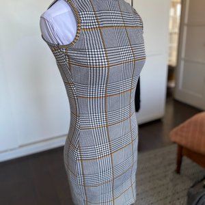 Mod Houndstooth Mini Dress
